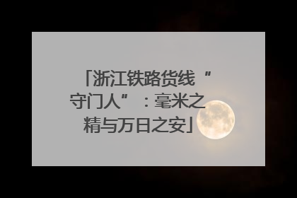 浙江铁路货线“守门人”：毫米之精与万日之安